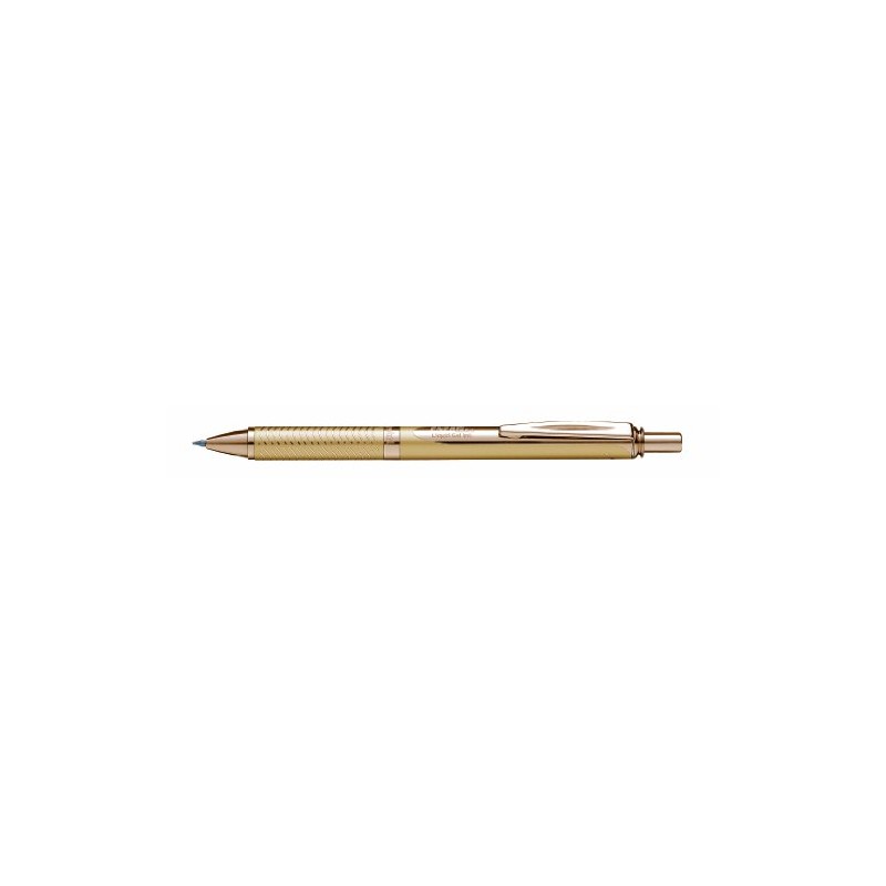 Pentel EnerGel Liquid-Gel Sterling BL407X-BOX Rollerball Pen with All-over Gold-coloured