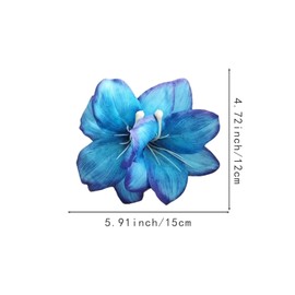 2PCS Tropical Flower Hair Clips,Bohemian Artificial Flower Claw Clip for Seaside Holiday Parties & Vacation Hairstyles for Women