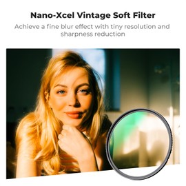 K&F Concept 55mm Vintage Soft 1/4 Filter, Soft Focus Effect for Camera Lenses, 28-Layer Nano-Coating, Dust & Scratch Resistant, Optical Glass (Nano-X Series)