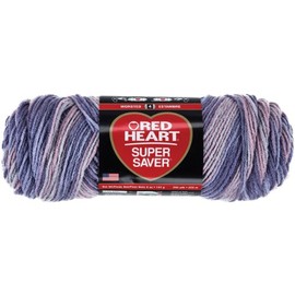 Red Heart Super Saver Yarn-Mulberry Mix