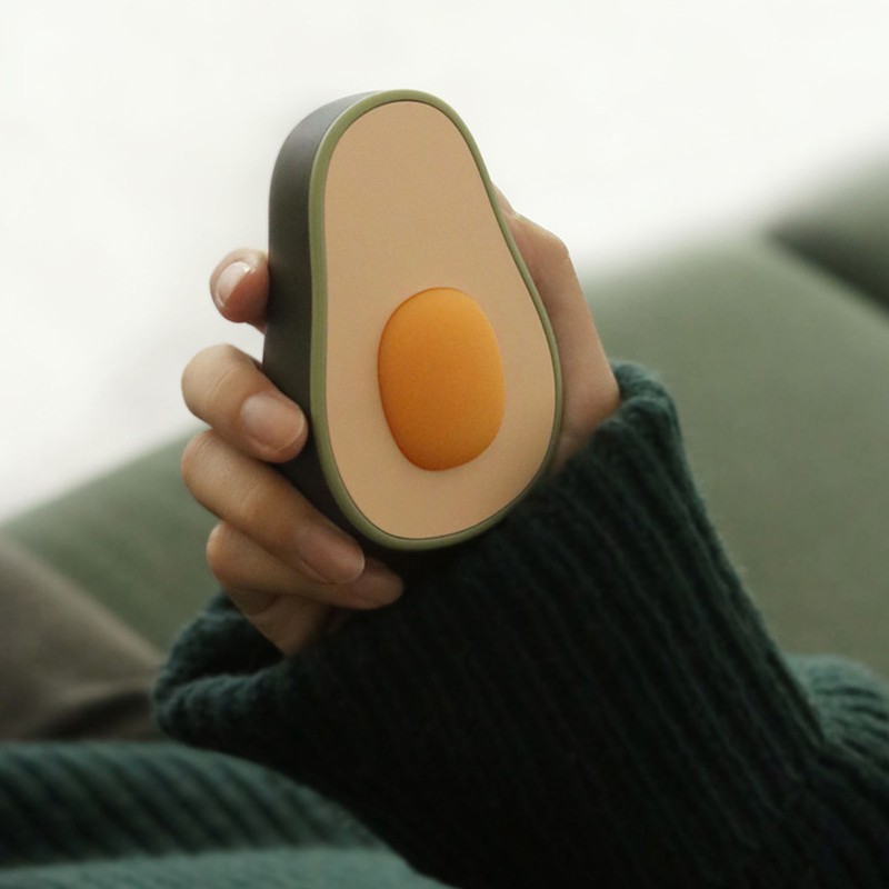Avocado Electric Hand Warmer USB Cute Portable Hand Warmer Rechargeable