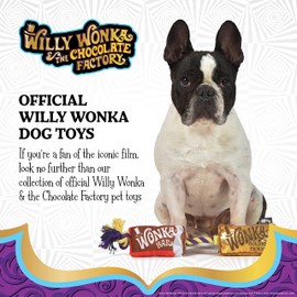 WILLY WONKA for Pets Wonka Bar and Golden Ticket Plush Rope Toy| Rope Dog Toys, Plush Dog Toys | Luxury Pet Plush with Multisensory Materials, Fun Trendy Dog Toys Gifts for Pets