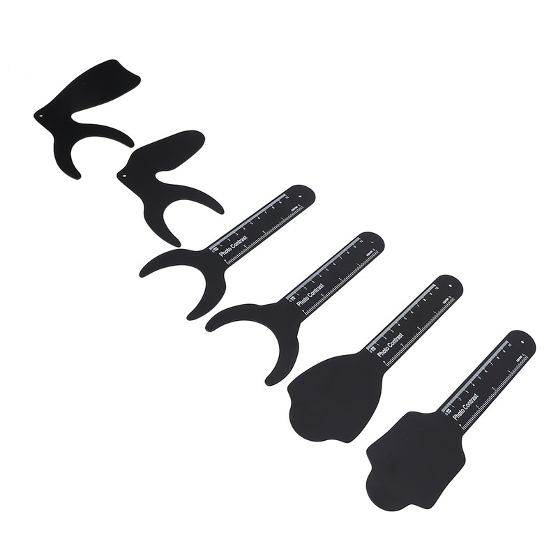 6pcs Intraoral Photographic Black Background Metal Dental Photo Backdrop Contrastor