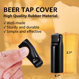 MRbrew Beer Tap Cover Draft Beer Faucet Cap, 10 Pieces Beer Tap Plug Keg Tap Kit Rubber Tap Soother Sanitary Covers Beer Nipple For Most Standard American Draft Beer Faucet, Kegerator Accessories