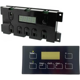 Generic 316455430 Range Oven Control Board Replacement for range oven stove with new Overlay frontcover included