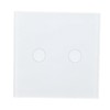2 Gang Wall Switch with Indicator Tempered Glass Panel Touch