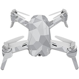 MightySkins Skin Compatible with Yuneec Breeze 4K - Gray Polygon | Protective, Durable, and Unique Vinyl Decal wrap Cover | Easy to Apply, Remove, and Change Styles | Made in The USA