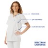 SPECTRUM UNIFORMS Scrubs Top Doctor & Nurse Coat Yoga Unisex