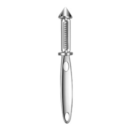 DOIAESKV Premium Swivel Vegetable I-Peeler For Kitchen, Potato Peelers With Blemish remover For Home Cooks and Chefs,Stainless Steel Serrated and Julienne blade (Silver)