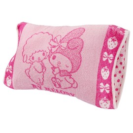 Nishikawa LJ60101682P Stretch Pillow Cover, 11.0 x 15.7 inches (28 x 40 cm), Washable, Easy to Put On and Remove, My Melody, Refreshing, Terry Cloth, Pink