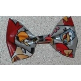 Handmade Angry Birds Duct Tape Bow Hair Clip bowtie handmade