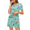 Findsweet Pajama Set for Women 2 Piece Lounge Set Soft