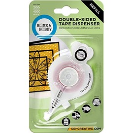 Home & Hobby HomeHobby Double-Sided Repositionable Tape Dispenser Refill, 33-feet