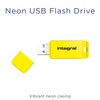 Integral 64GB Neon Yellow USB 2.0 Flash Drive