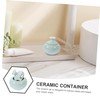 PACKOVE Ceramic Cosmetic Storage Jar Travel Makeup Container for Lip