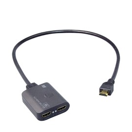 Ratok System 4K 60Hz 1 In 2 Out HDMI Splitter Down Scale RS-HDSP2C-4K Splitter 2 Output Simultaneous
