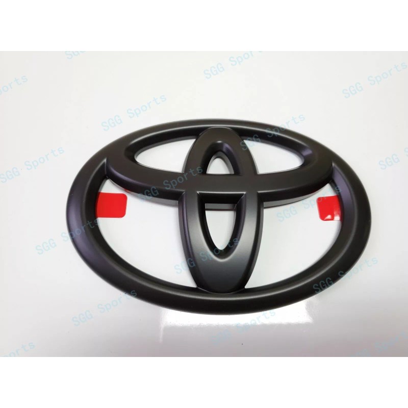 Toyota OEM Matte Black Toyota Logo OVERLAY emblem for Camry