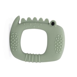 Loulou Lollipop Wild Silicone Baby Teether - Alligator Sage