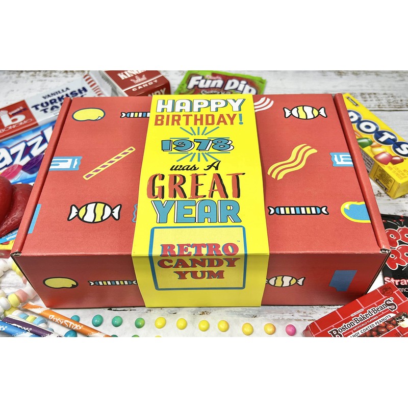RETRO CANDY YUM ~ 1978 48th Birthday Gift Box Nostalgic