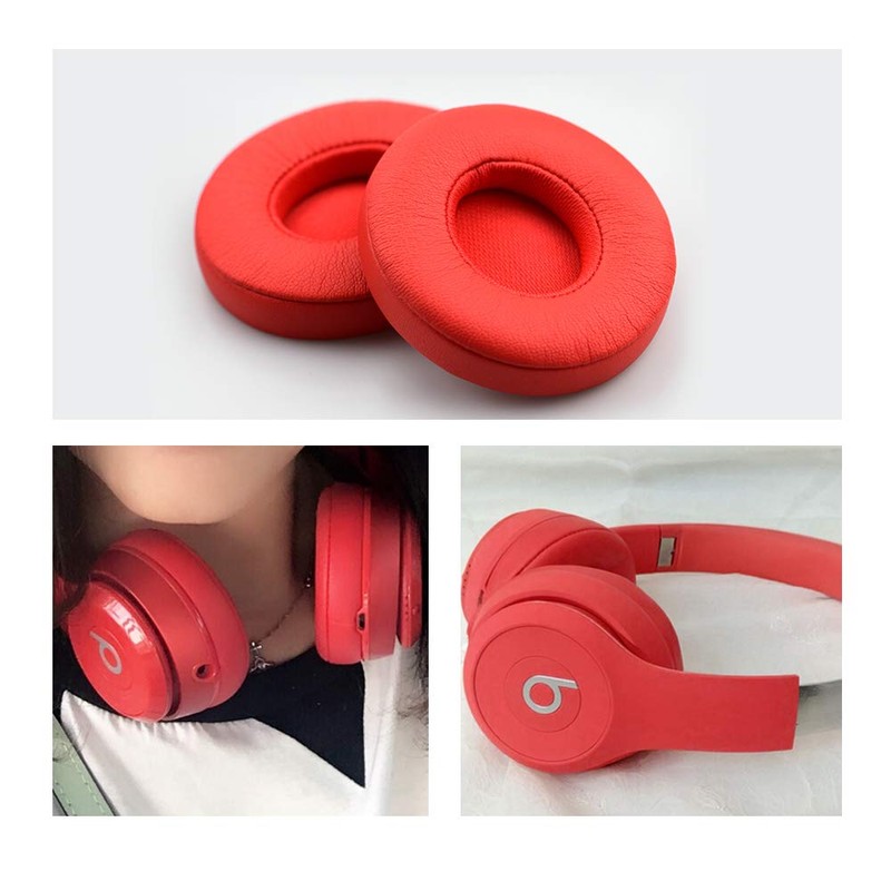 Kit de almohadillas para orejas de repuesto Bose/Beats, Rojo, Beats
