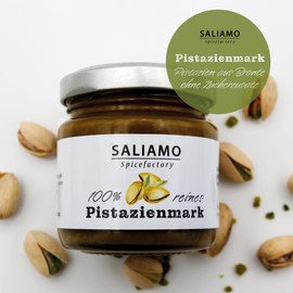 100% reines Pistazienmark aus Bronte, Pistazienpaste zum Backen, zur Eisherstellung, Pistazieneis Basis, als Pistazienpesto, 100% Pistazienkerne | Saliamo