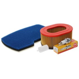 RedPart Service Kit Compatible with Partner K650 Cut Off Saw - Includes Air Filter, Fuel Filter, & Genuine Spark Plug