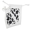 Ambesonne Cow Print Fabric Pouch Set of 2, Hide of
