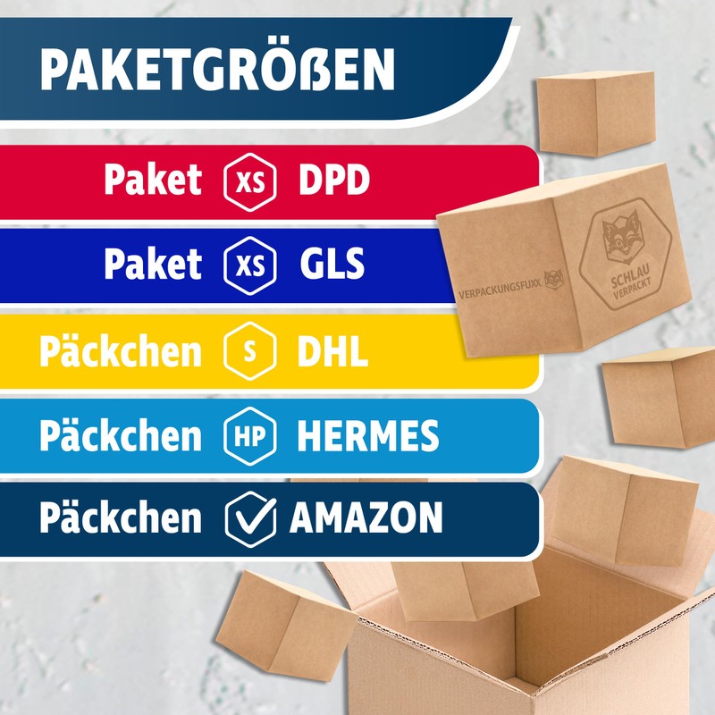 Shipping Box Small Pack of 50 | Parcel with Automatic