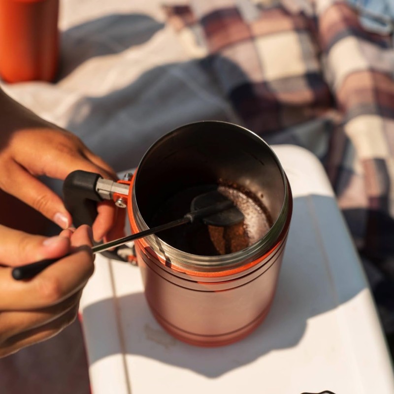 BruTrek BaseCamp Coffee Press - Double Wall Insulated Stainless Steel