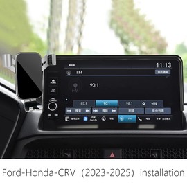 LUNQIN Car Phone Holder for Honda CRV CR-V 2023 2024 2025 2026 and Honda CR-V Hybrid 2023-2026 Screen Stand Auto Interior Accessories Best Cell Phones Mount Cellphone Mobile Charging Cradle Accessory