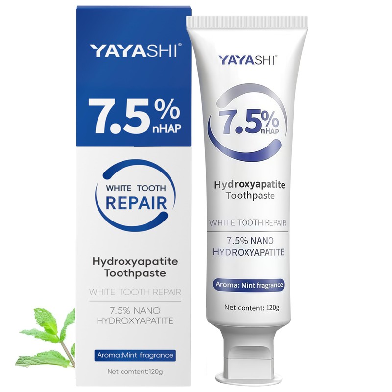 Hydroxyapatite Toothpastes for Enamel Protection and Tooth Strengthening, Gentle Mint,