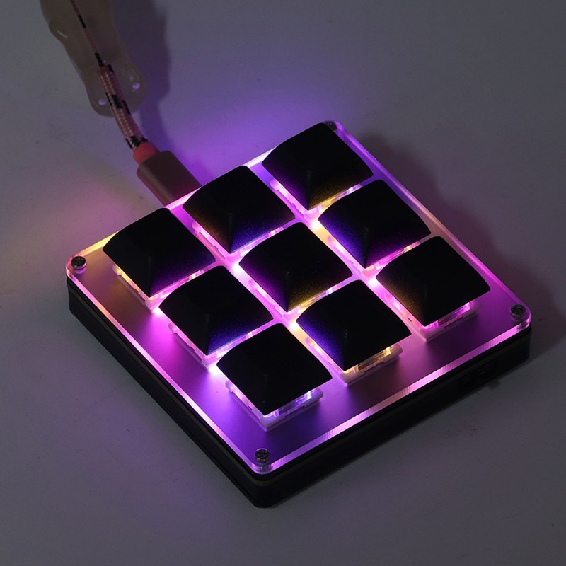 Mechanical Gaming Keyboard 2.4G USB Type C Bluetooth 9 Keys