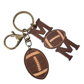 Football Mom Keychain for Girls Football Key Chain for Women Football Accessories Gifts for Teens Kids Football Party Favors for Adults Football Lovers Gift Ideas Cute Gifts for Rugby Fans Gifts