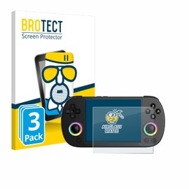 BROTECT Anti-Glare Protective Glass for Anbernic RG40XX H (Pack of 3) Protective Film Tempered Glass Matt [Extremely Scratch-Resistant 9H, Anti-Reflection]