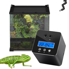 Reptile Humidifier & Mister for Tank with Auto Timer – 360° Adjustable Spray System, Fogger for Amphibians, Frogs, Snakes, Terrarium Plants