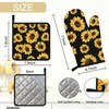 Sabobo Sunflower Gifts Oven Mitts and Pot Holders Set of