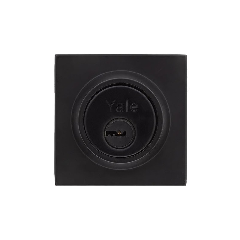 Yale MX89526 Cerrojo Argos Cuadraddo Llave-Llave, Negro