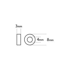 MR84ZZ Steel Ball Bearings 4mm x 8mm x 3mm (Pack of 10)