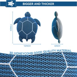 DONJOP 12 Inches Hot Tub Scum Absorber,Hot Tub Sponge for Scum Reusable Spa & Pool Cleaner Hot Tub Oil Absorbing Scum Absorber Keeps Water Clean,Eliminates Scum & Dirt,Blue,1 Pack