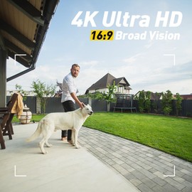 ANNKE 4K Security Camera for Home & Business Surveillance, Analog Add-on Wired Bullet Cam with 100ft Night Vision, Smart Color Night Vision, IP67, 2.8mm Lens (Comes with NO Power Adapter & BNC Cable)