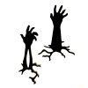 Silhouette 12 ZOMBIE HANDS BREAKING THROUGH THE GROUND, CREEPY SILHOUETTE