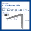 Shelf brackets Alido, 5 Sizes, 3 Colours, 2 Pieces, 18133-00139