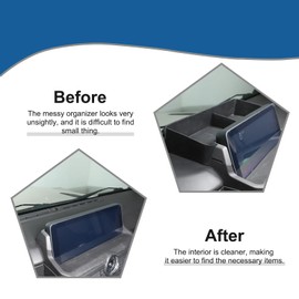 Bekantogy Car Center Console Storage Tray Compatible with Ineos Grenadier 2020-2024 Models Non-Slip Dashboard Storage Tray Interior Storage Box Car Silicone Storage Tray