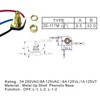 Rhinenet Lamp Switch Zing Ear ZE-117M 3/8" 2 Circuit 3