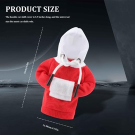 Gear Shift Hoodie, Universal Hoodie Car Gear Shift Cover, 4.76Inch Funny Shifter Hoodie, Car Interior Accessories Car Shifter Stick Protector Decoration Universal for Most Car Gear Shift Levers