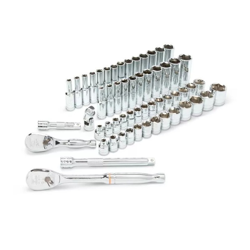 GearWrench 80550 57pc 3/8" Drive 6pt SAE/Metric Socket Set w/90