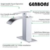 GENBONS Chrome Bathroom Faucet Waterfall Single Handle Bathroom Sink Faucet