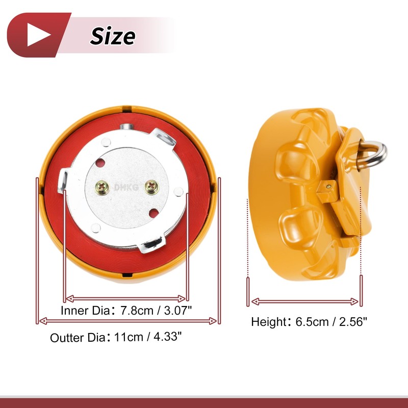 HEROFFIX Excavator Locking Gas Cap for Volvo Locking Fuel Tank
