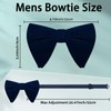 GHTIYLP Oversized Bow Ties for Men, Pre-tied Velvet Bowties Men