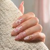 Uñas postizas, 6 paquetes (144 piezas) Set de uñas cortas